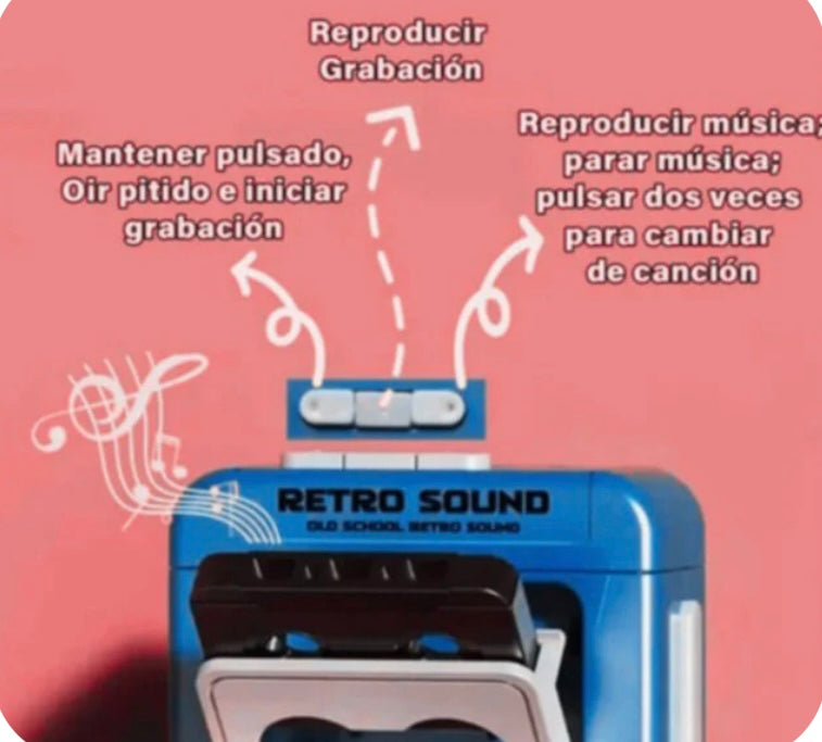 llavero cassette ideal para grabar y reproducir tus temas preferidos
