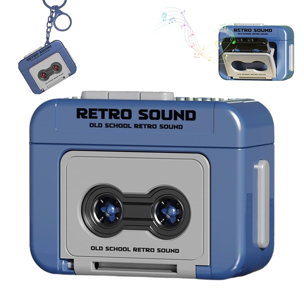 llavero de casette vintage ideal para grabar y producir tus temas preferidos